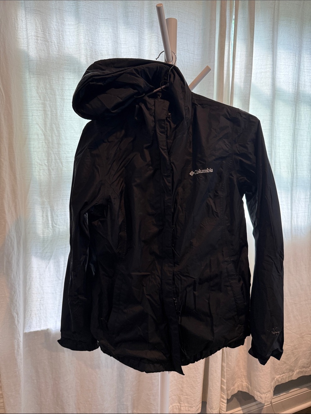 Columbia Black Hooded Women's Ski Jacket